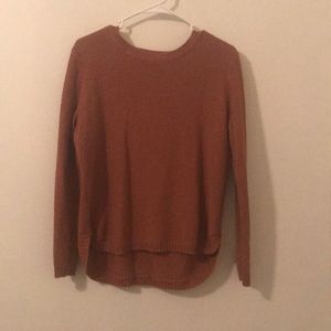 Burnt orange knit sweater